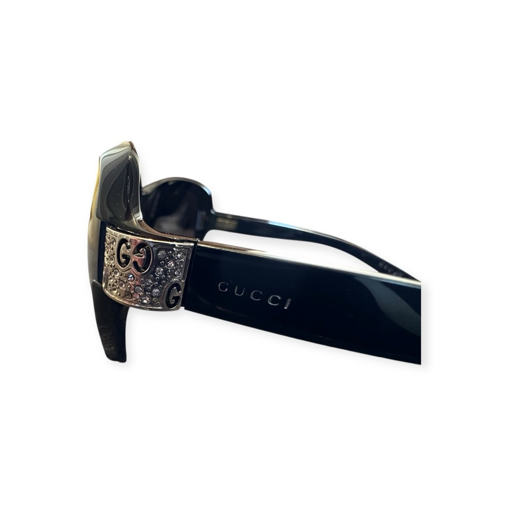 Gucci Oversized Crystal GG Logo Sunglasses with Case - Picture 5 of 12